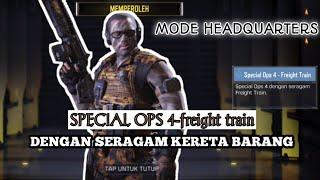 CALL OF DUTY MOBILE  MODE HEADQUARTERS  NEW CHARACTER SPECIAL OPS 4-FREIGHT TRAIN
