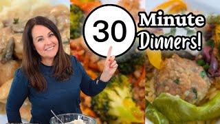 3 Dinners in ⏰ 30 MINUTES or less  DELICUIOUS Quick & Easy Meals