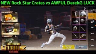 Awesome NEW Rock Star Set vs AWFUL DerekG Crate Luck  PUBG Mobile 0.7.5