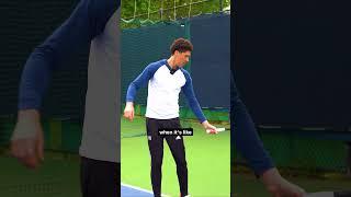 Get more spin on your two-handed backhand with this trick #tennis #tennistips #tennisdoctor