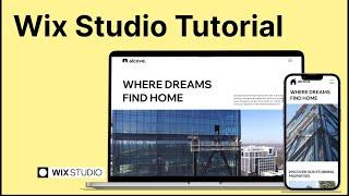 Wix Studio Tutorial Create a Professional Real-Estate Website