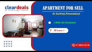 1 BHK Apartment for Sell in Varjdham Sarkhej Ahmedabad at No Brokerage – Cleardeals