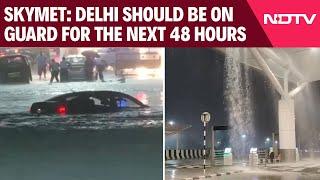 Delhi Rains  Flights Affected Roads Submerged In Delhi After Heavy Rains