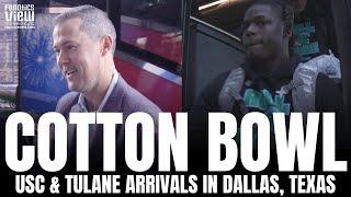 USC Trojans & Tulane Green Wave Arrive in Dallas Texas for Cotton Bowl Matchup  BTS Highlight