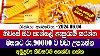 Job Vacancies in 2024  නිවසේ සිට පැන්සල් ඇසුරුම් කරන්න Investment Personal finance @rakiyalokaya