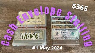 First Cash Stuffing of MAY 2024  Low Income Weekly Budget