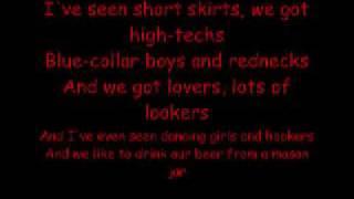 Lyrics-  I love this Bar