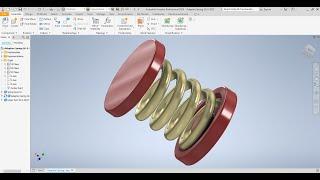 Adaptive Spring Tutorial - Quick Tips - Adaptive Spring - Autodesk Inventor - Constrain Relationship