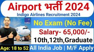 AirPort Vacancy 2024  Indigo Airlines Recruitment 2024  Airport Job Vacancy 2024  Indigo Jobs