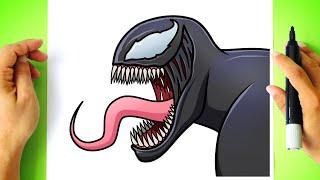 How to DRAW VENOM - Drawing Tutorial