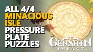 All Minacious Isle Pressure Plate Puzzles Genshin Impact