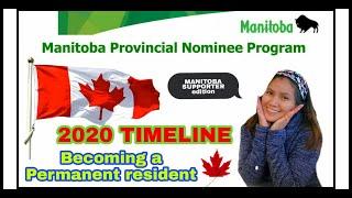 MANITOBA PROVINCIAL NOMINEE PROGRAM MPNP 2020   OUR TIMELINE  CANADA IMMIGRATION STORY