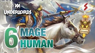 Full 6 Mage 6 Human Build  4  Heroes  Dota Underlords Strategy