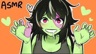 【 asmr 】 cute zombie tries to eat your brains and fails terribly.. ‍️  Halloween special