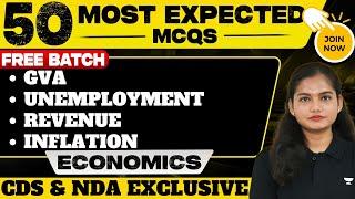 Economics Most Expected Questions for UPSC NDA & CDS  Divya Jha
