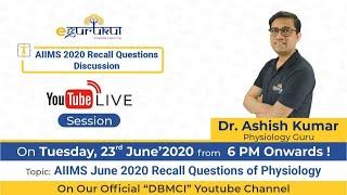 AIIMS June 2020 Recall Questions of Physiology