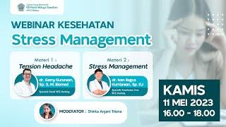 Webinar Stress Management