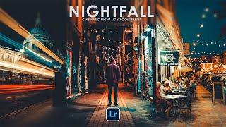 Lightroom Presets DNG & XMP Free Download │Cinematic Night fall Preset Mobile Lightroom Tutorial