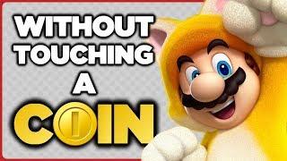 Is it possible to beat the SECRET LEVELS in Super Mario 3D World without touching a single coin?