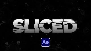 Cut and Slice Your Text in After Effects Tutorial