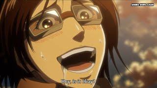 Hange Zoë crazy obsession with Titans Attack on Titan