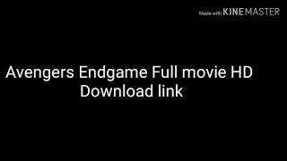 Avengers Endgame Full movie Hd Download  Download link 