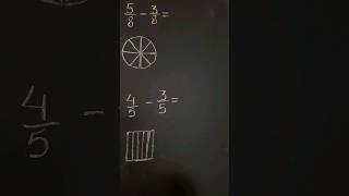 Subtraction of Rational Numbers with Same Denominatorसमान हर  परिमेय संख्या को घटाना #youtubeshort