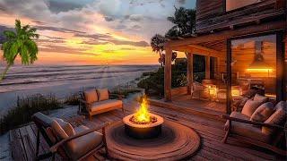 Cozy Beach House Ambience with Soft Ocean Sounds  Tropical Beach Scenery For Inner Peace  ASMR