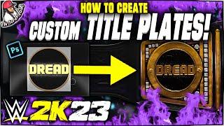 How to Make Custom Title Plates on WWE 2K23