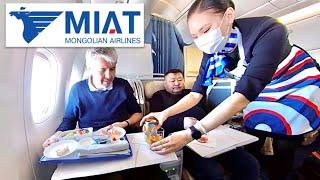 Inside MIAT Mongolian Airlines Business Class longhaul on their B767-300