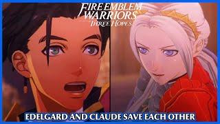 Claude and Edelgard save each other - Fire Emblem Warriors Three Hopes