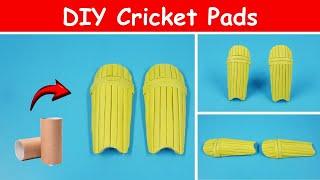 How to Make Cricket Pads at Home  DIY Miniature Cricket Pads With Tissue Roll