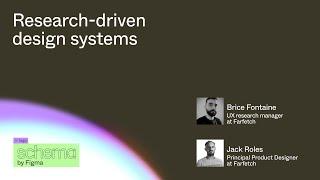 Research-driven design systems - Brice Fontaine Jack Roles Schema 2022