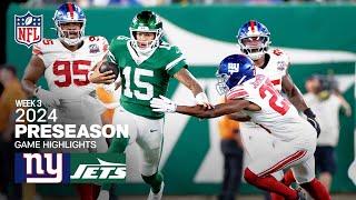 New York Giants vs. New York Jets  2024 Preseason Week 3 Game Highlights