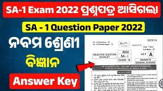 SA-1 Question Paper Science 2022 9th Class  SA 1 Exam 9th Class 2022 Science Question Paper