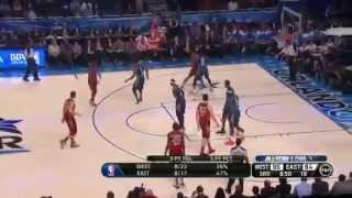 Dwyane Wade BREAKS Kobe Bryants NOSE @ NBA All-Star Game 2012 Kevin Durant MVP 36 Pts