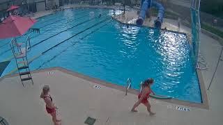 CAUGHT ON CAMERA Lifeguard Saves Young Girl from Drowning in Neighborhood Swimming Pool