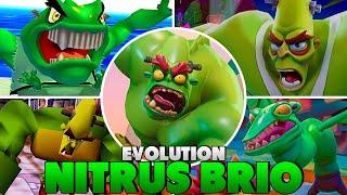 Evolution of Nitrus Brio in Crash Bandicoot Games 1996 - 2023