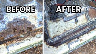 DIY Attempt at Replacing Rusty Floor Pans in Ford Super Duty