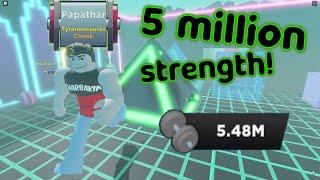 Reached over 5Million Strength In StrongMan Simulator