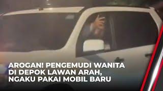 Aksi Norak Pengemudi Mobil Baru Lawan Arah di Depok  OneNews Update