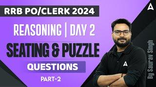 IBPS RRB PO Clerk 2024 l Seating Arrangement and Puzzle Reasoning Questions by Saurav Singh