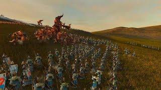 Beastmen vs High Elves - 40000 Points Epic Cinematic Battle Total War Warhammer 2