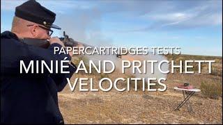 Comparing Burton Minie and Pritchett Bullet Velocities