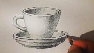 Coffee cup drawingKahve fincanı çizimi