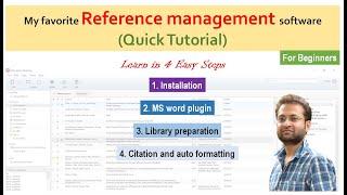 Best Free Reference Management Software  Mendeley  How to use  Install  Word plugin  cite