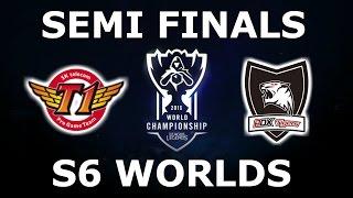 SKT vs ROX - Semi Finals S6 LoL eSports World Championship 2016 SK Telecom T1 vs Rox Tigers