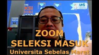 RAPAT ZOOM SELEKSI MASUK PERGURUAN TINGGI UNS 7 AGUSTUS 2020