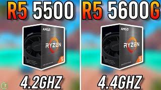 Ryzen 5 5500 vs Ryzen 5 5600G - Tested in 2024