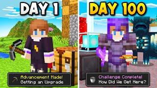 I Completed EVERY ADVANCEMENT in 100 Days of Hardcore Minecraft
